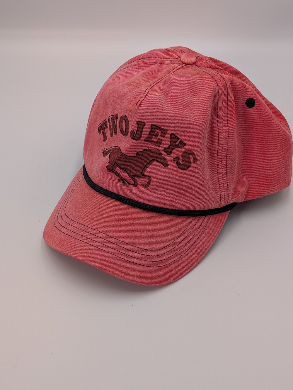 TwoJeys Gity Cowboys Coral  Baseball Cap with Horse Embroidery